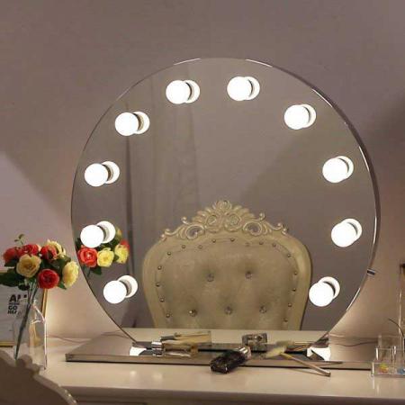 آینه لامپی کوچک بزرگ گرد + قیمت خرید، خواص، کاربرد و مصارف